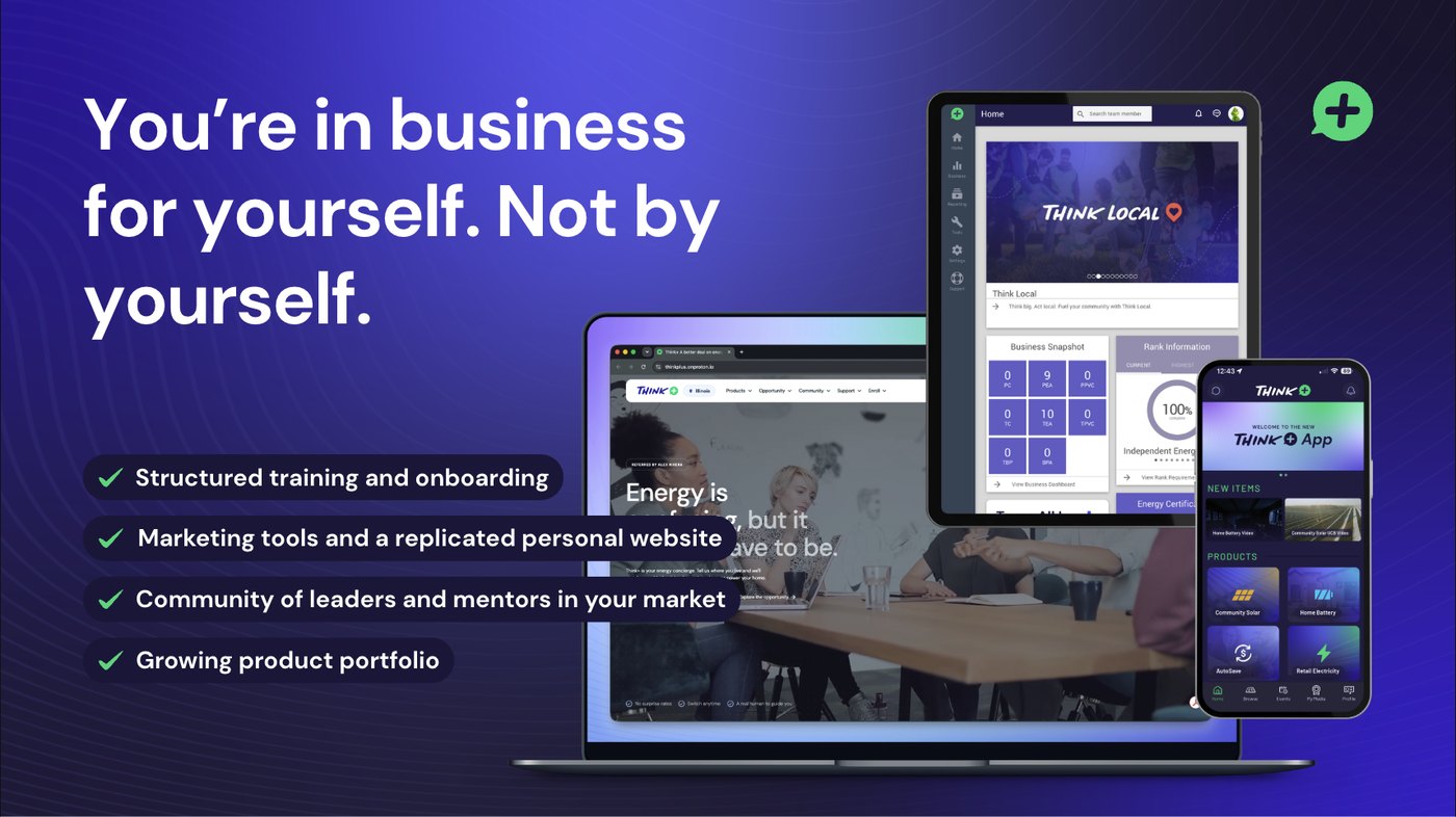 In business for yourself, not by yourself — training, tools, a replicated website, community, and a growing product portfolio.
